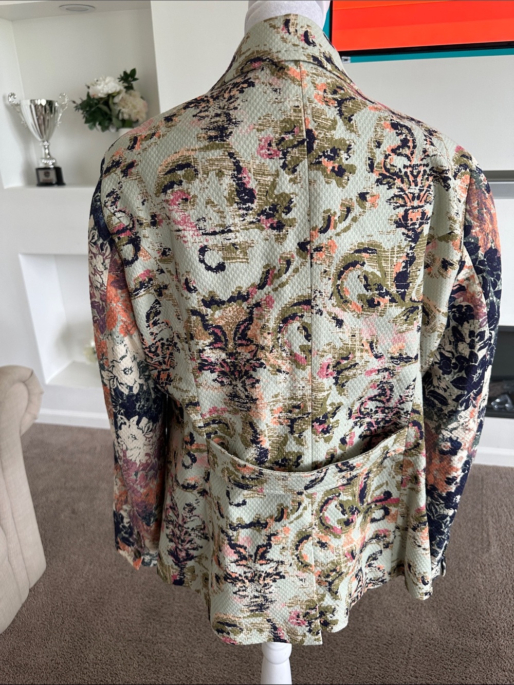 Sundance Floral Tapestry Multicolor Blazer Jacket - Picture 4 of 9